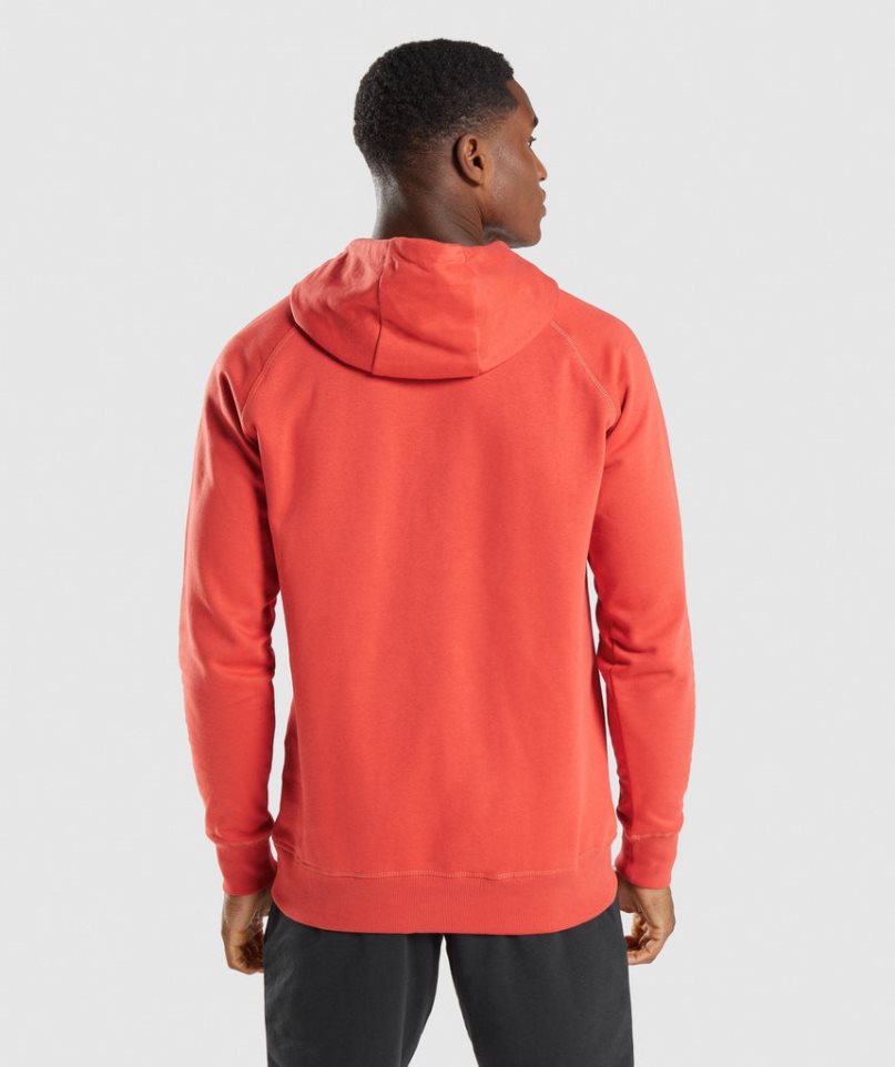 Men's Gymshark Sharkhead Infill Hoodie Orange | NZ 3DHLPR